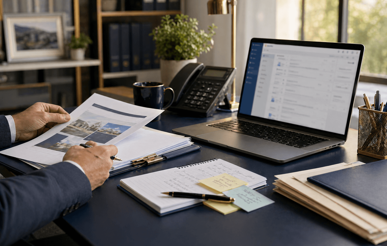 Insurance policy service workflow with client support documents